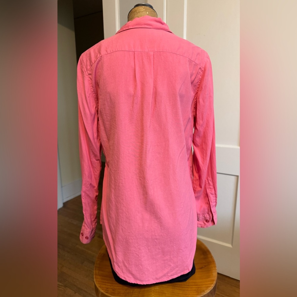 Nexx Pink Silk Button Down Shirt - Picture 3 of 5